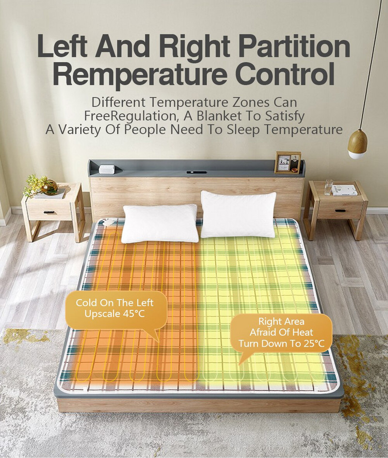 Elektrická deka, hrubší ohrievač, dvojitý ohrievač tela, 150*180 cm, vyhrievaná deka s termostatom, elektrická vyhrievacia deka