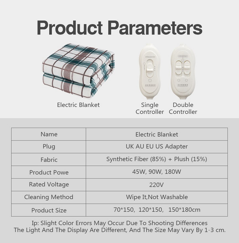 Elektrická deka, hrubší ohrievač, dvojitý ohrievač tela, 150*180 cm, vyhrievaná deka s termostatom, elektrická vyhrievacia deka