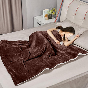 Фланелено електрическо одеяло Многофункционално перещо се 6 нива на нагряване Автоматично изключване Нагряващо одеяло