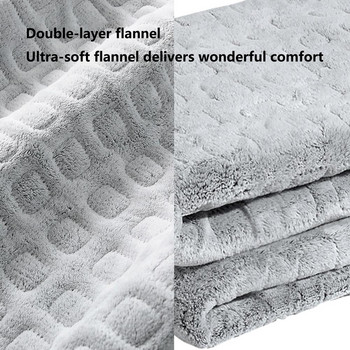 Ηλεκτρική κουβέρτα Flannel 6 επίπεδα θερμοκρασίας που πλένεται Μαλακή άνετη θερμαινόμενη κουβέρτα με λειτουργία χρονοδιακόπτη
