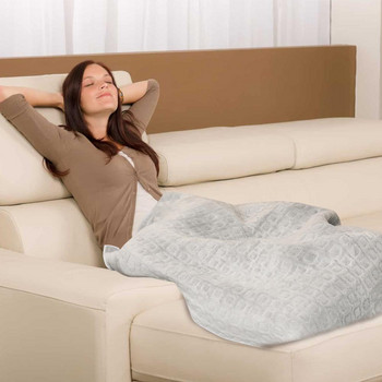 Фланелено електрическо одеяло 6 температурни нива Може да се пере, меко, удобно нагревателно одеяло с функция за таймер
