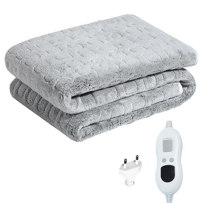 Flanelinė elektrinė antklodė 6 temperatūros lygiai, plaunama minkšta, patogi šildoma antklodė su laikmačio funkcija