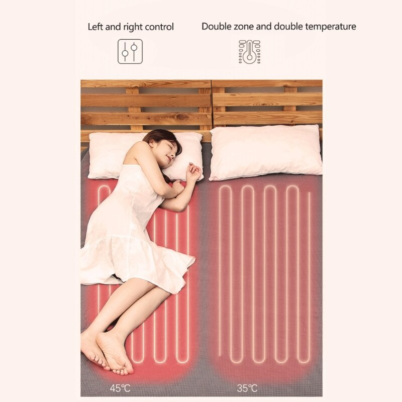 Pătură de încălzire electrică, cu două părți, îndepărtarea umezelii