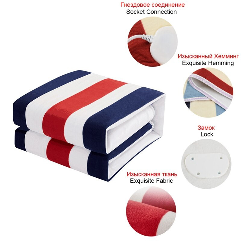 Elektrická deka, hrubšia ohrievač, ohrievač deky, termostat, nastaviteľné elektrické vyhrievacie podložky