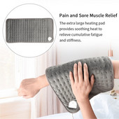 6-úrovňová elektrická deka na úľavu od bolesti, US EU zástrčka, vyhrievacia podložka na časovanie zástrčky pre chrbát, teplé pastové podložky