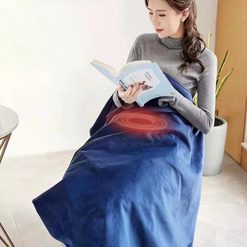 Θερμαινόμενη κουβέρτα 1 Σετ βολικό σχέδιο με κουμπί Ορθογώνια ηλεκτρική κουβέρτα που θερμαίνει το γόνατο για το χειμώνα