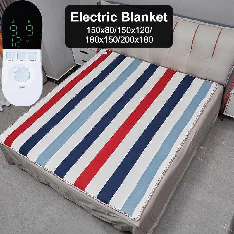 LED elektrická vyhrievaná deka s dvojitým ovládaním 220/110V, hrubšia vyhrievaná deka, matrac s termostatom, elektrická vyhrievacia deka, zimný ohrievač, nový
