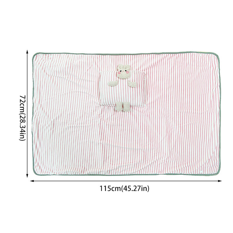 Mäkká plyšová USB elektrická deka prenosná kreslená roztomilá králičia flanelová vykurovacia deka pre domácu kanceláriu zimný sporák ohrievač rúk