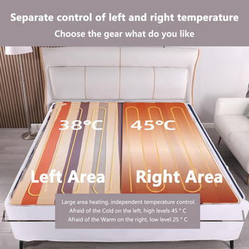 Ηλεκτρική κουβέρτα οικιακής θέρμανσης 9 επίπεδα θέρμανσης Εξοικονόμηση ενέργειας Κουβέρτα θέρμανσης μονής/διπλής χειρισμού
