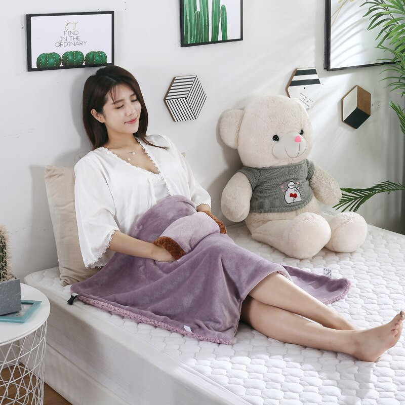 5V USB elektrická deka, mäkká hrubšia Falley flanelová ohrievacia podložka, umývateľný termostat, elektrická vykurovacia podložka, domáca kancelária 60*80CM