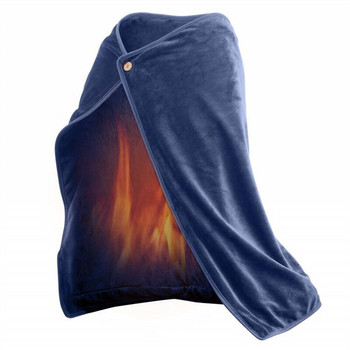 Преносимо USB електрическо одеяло Меко отоплително одеяло Шал Хвърлете ръка Коляно Крака Скута Крака По-топло нагревател Килим Зимна отопляема подложка