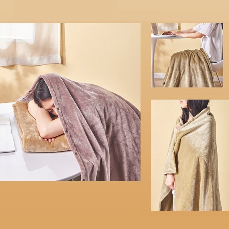 5V USB nabíjacia elektrická deka, multifunkčná prenosná zimná teplá vykurovacia podložka, prateľná v práčke, pohodlný termostat 140x80cm