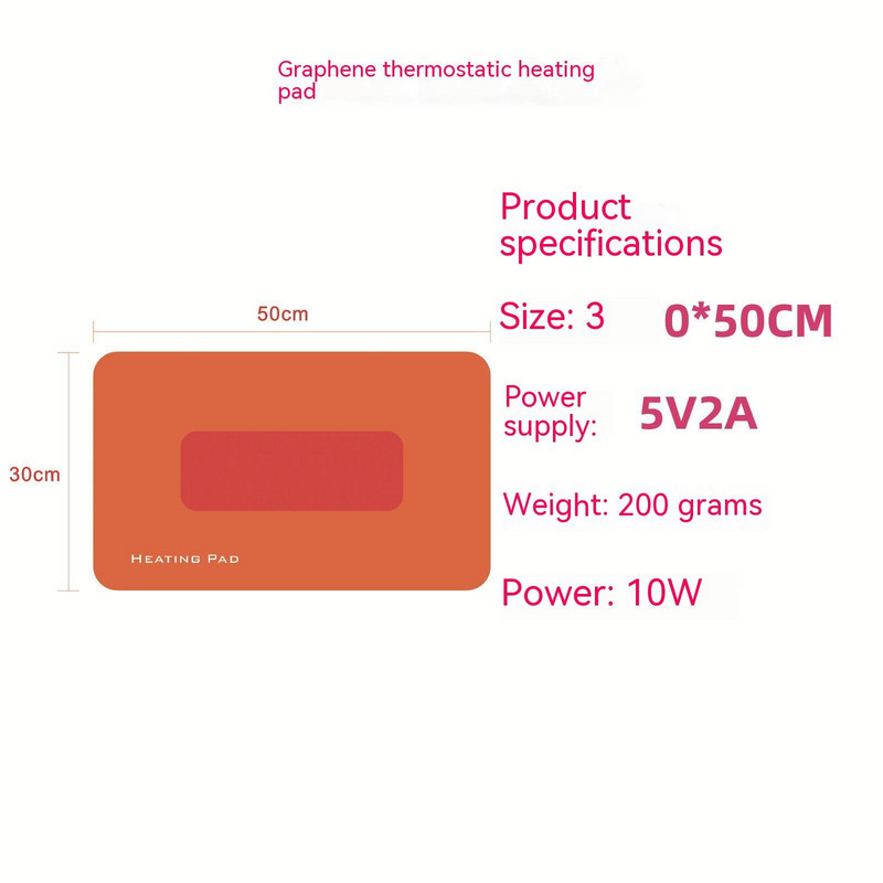 Elektrické ohrievacie podložky na menštruáciu, vreckové ohrievače rúk, nabíjateľné okamžité ohrievače rúk, roztomilá grafénová vyhrievacia podložka na stôl
