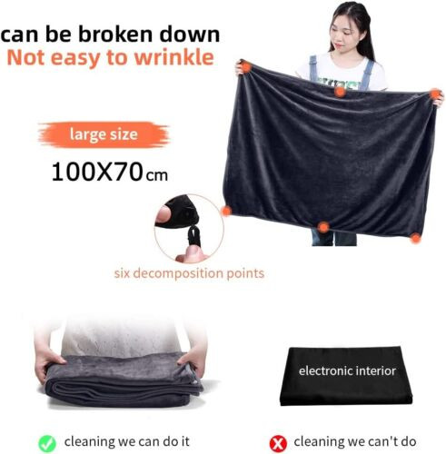 Elektrická vyhrievaná deka, flanelová, USB vyhrievaná zavinovacia šatka s gombíkmi, nositeľná zimná elektrická deka, domáca autoklíčka, kancelárska stolička