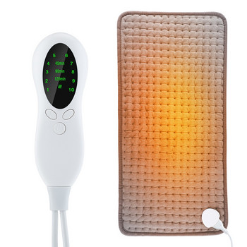 59*30cm Microplush Electric Therapy Heating Pad 3 Level Timeming Ηλεκτρική κουβέρτα για κοιλιά Μέση ανακούφιση από τον πόνο στην πλάτη Winter Warmer