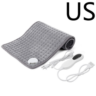 59*30cm mikroplyšová elektrická terapeutická vyhrievacia podložka s 3 úrovňami načasovania elektrická deka na úľavu od bolesti brucha, pása a chrbta v zime