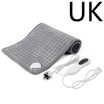 59*30cm mikroplyšová elektrická terapeutická vyhrievacia podložka s 3 úrovňami načasovania elektrická deka na úľavu od bolesti brucha, pása a chrbta v zime