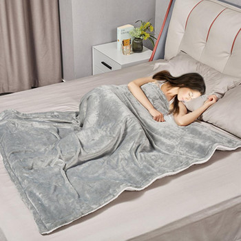 Американски щепсел Фланелено електрическо одеяло Многофункционално миещо се 6 нива на отопление Отоплително одеяло с автоматично изключване