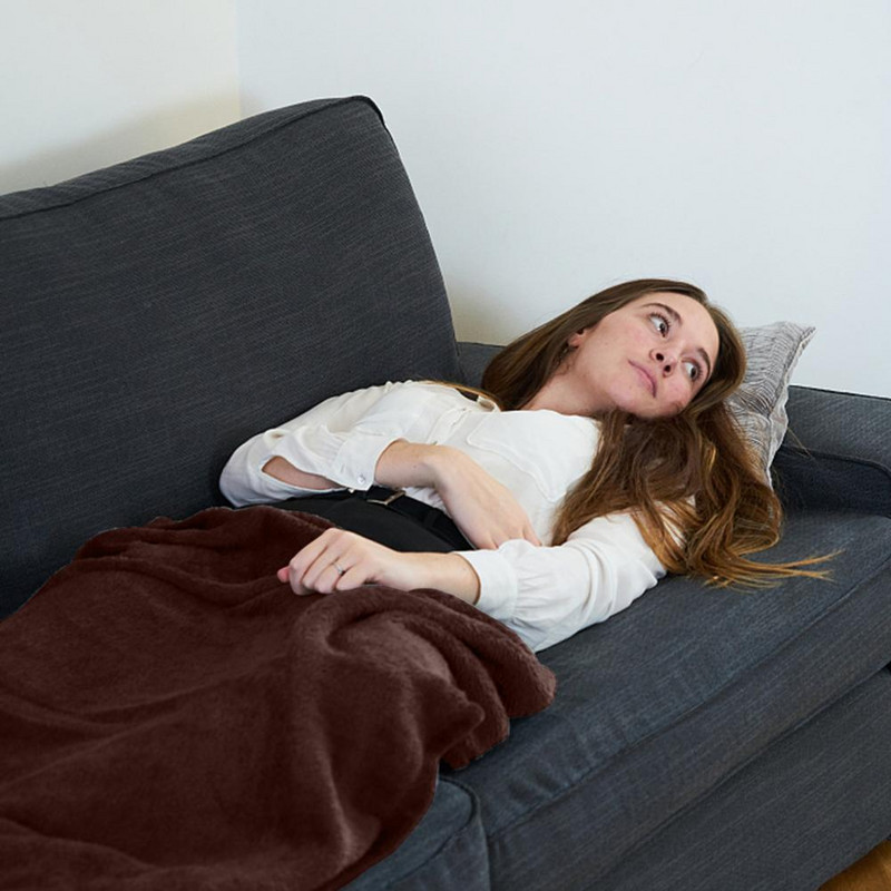 Flanelová elektrická deka s americkou zástrčkou, multifunkčná, umývateľná, 6 úrovní ohrevu, automatické vypnutie, vyhrievacia deka