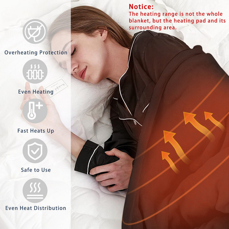 Elektricky vyhrievaná deka, šál, mäkká zimná teplá, umývateľná, USB, bezpečné ovládanie načasovania, udržiavanie tepla, šál, sukňa, kryt na nohy, prikrývky