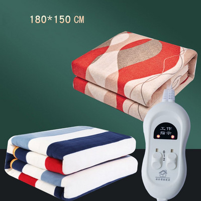 220V elektrická deka vyhrievaná dvojitá termo deka nastaviteľný ohrievač tela matrac zahusťovací termostat nový štýl 150x180cm