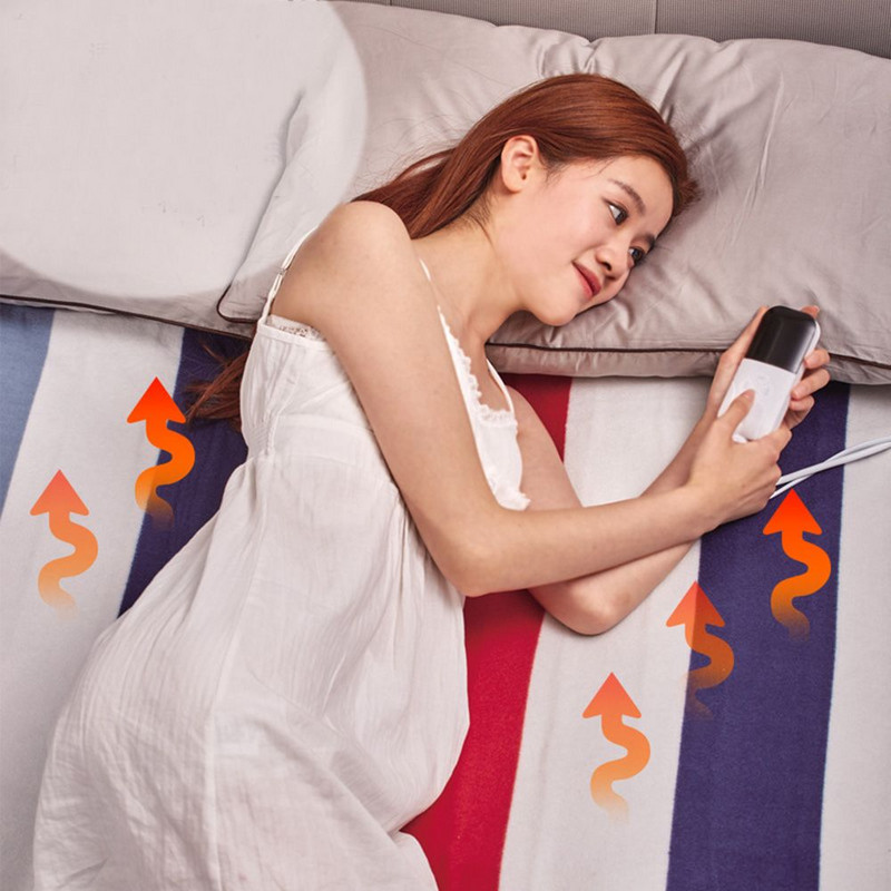 220V elektrická deka vyhrievaná dvojitá termo deka nastaviteľný ohrievač tela matrac zahusťovací termostat nový štýl 150x180cm