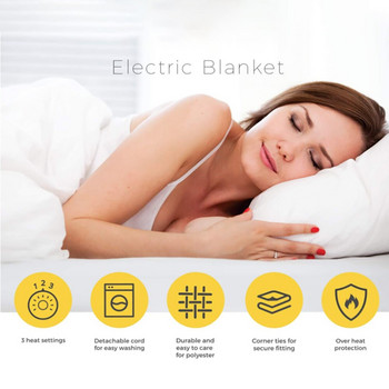 Нови отопляеми одеяла Електрическо одеяло Единично спално помещение с двойно управление Интелигентна мравка Кадифе Регулиране на електрическо одеяло
