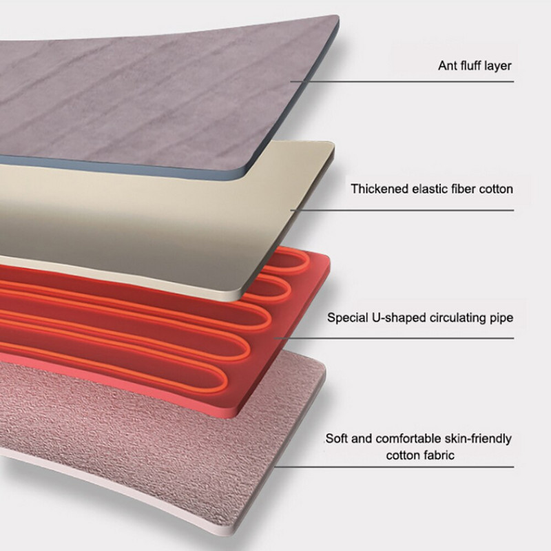 Pături încălzite noi Pătură electrică unică dublu control Dormitor Acasă Intelligent Ant Ant Velvet Pătură electrică Ajustare