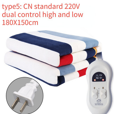Elektrická deka, hrubá dvojitá, jednoduchá elektrická matraca, jednoduché dvojité ovládanie, 9 prevodových stupňov, inteligentné načasovanie, zimná teplá vykurovacia deka