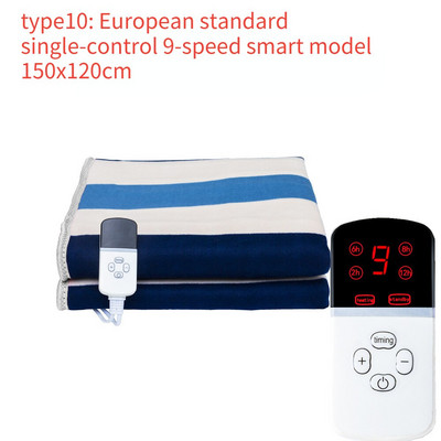 Elektrická deka, hrubá dvojitá, jednoduchá elektrická matraca, jednoduché dvojité ovládanie, 9 prevodových stupňov, inteligentné načasovanie, zimná teplá vykurovacia deka