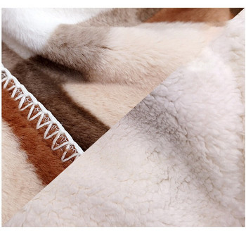 USB ηλεκτρική κουβέρτα θέρμανσης Ζεστό σάλι Coral fleece βελούδινο 3 ταχυτήτων Ρύθμιση θερμοκρασίας Χειμερινό μεγάλο 170X68cm με φερμουάρ Πλένεται