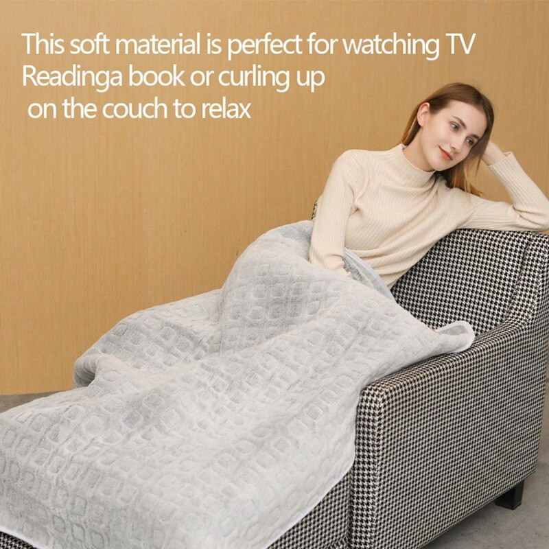 Vyhrievaná deka elektrická deka - mäkká flanelová rýchlo vyhrievacia elektrická deka so 6 úrovňami vykurovania a 8 časovými nastaveniami