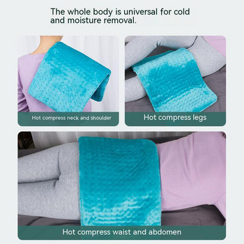 Microplush Електрически одеяла Нагревателна подложка Корем Талия Облекчаване на болки в гърба Зимно топло Контролер за топлина за рамо Врат Гръбначен стълб