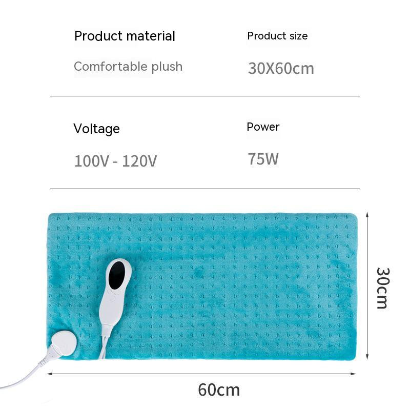 Elektrické prikrývky Microplysh Vyhrievacia podložka na brucho, pás, chrbát, úľava od bolesti, zimný ohrievač, regulátor tepla na ramená, krk a chrbticu