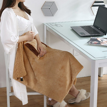 Θερμαινόμενη κουβέρτα USB Ηλεκτρικές κουβέρτες οικιακού γραφείου Φορητό μαξιλαράκι θέρμανσης φανελένιο πλενόμενο Power Bank Προθέρμανση κουβέρτα