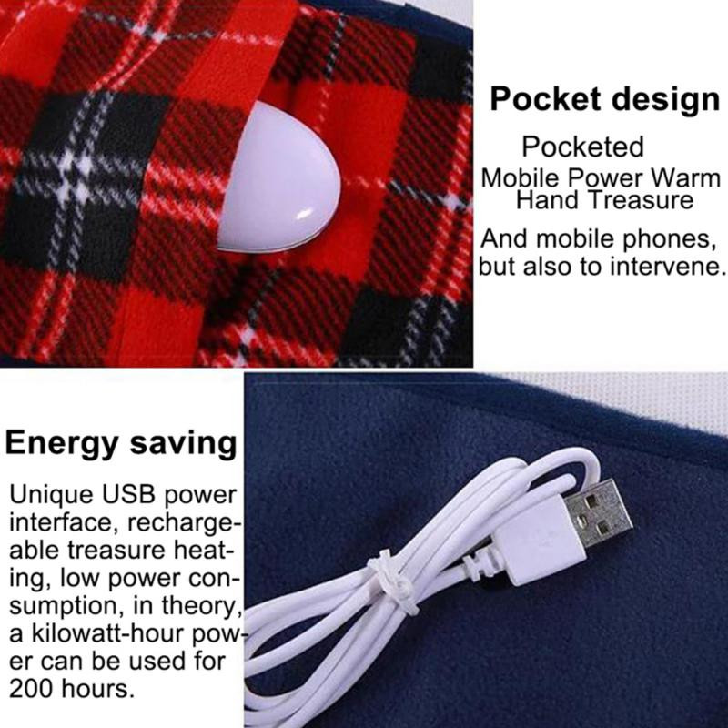 Nešiojamas 5V USB šiltas elektrinis šildytuvas elektrinis šildymas antklodė kilimai šildomi kilimėliai, skirti naudoti automobilių biure, šiltas šildytuvas