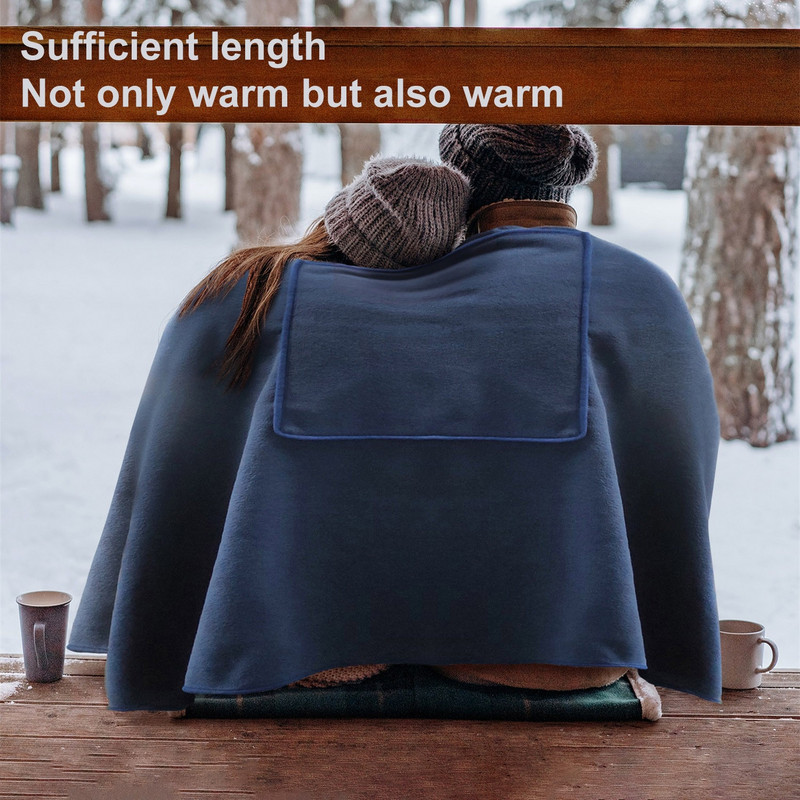 Pătură electrică încălzită șal moale iarnă cald lavabil USB control sincronizare sigur, ține cald șal fustă acoperire pături pentru picioare