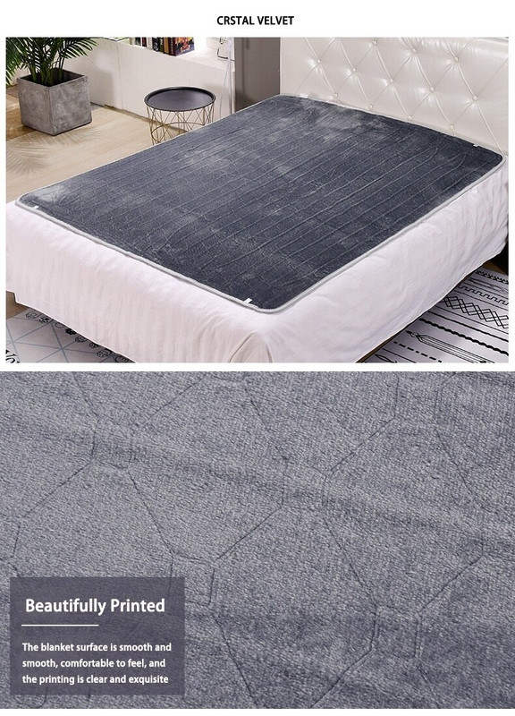 Zimná elektrická vyhrievaná deka 220V na ohrievanie postelí