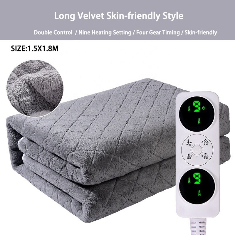 Zimná elektrická vyhrievaná deka 220V na ohrievanie postelí