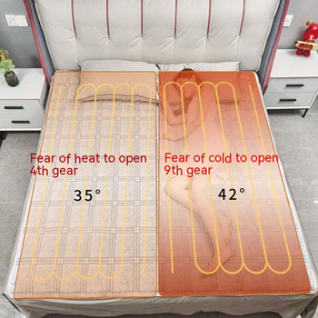 Πυκνό 8 Gears Smart ηλεκτρική κουβέρτα Οικιακή Μονό Κρεβάτι Διπλός έλεγχος Χρονισμός Απενεργοποίηση Ηλεκτρική θερμαντική κουβέρτα Θερμάντρια