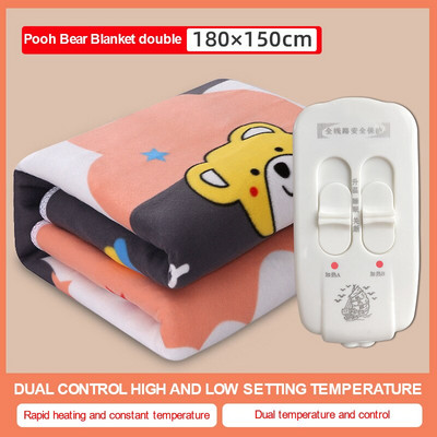 Elektrická vyhrievaná deka 220V hrubšia vyhrievacia deka s termostatom, koberec pre dvojité zimné ohrievače, elektrický matrac