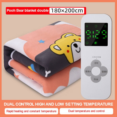 Elektrická vyhrievaná deka 220V hrubšia vyhrievacia deka s termostatom, koberec pre dvojité zimné ohrievače, elektrický matrac