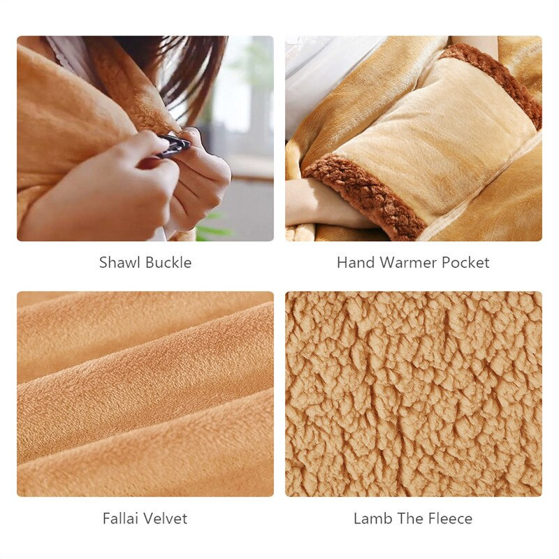 Elektrická deka s USB, mäkká hrubšia ohrievacia podložka, ohrievač postelí, prateľná v práčke, termostat, zimná vykurovacia podložka do domácej kancelárie 60x80cm