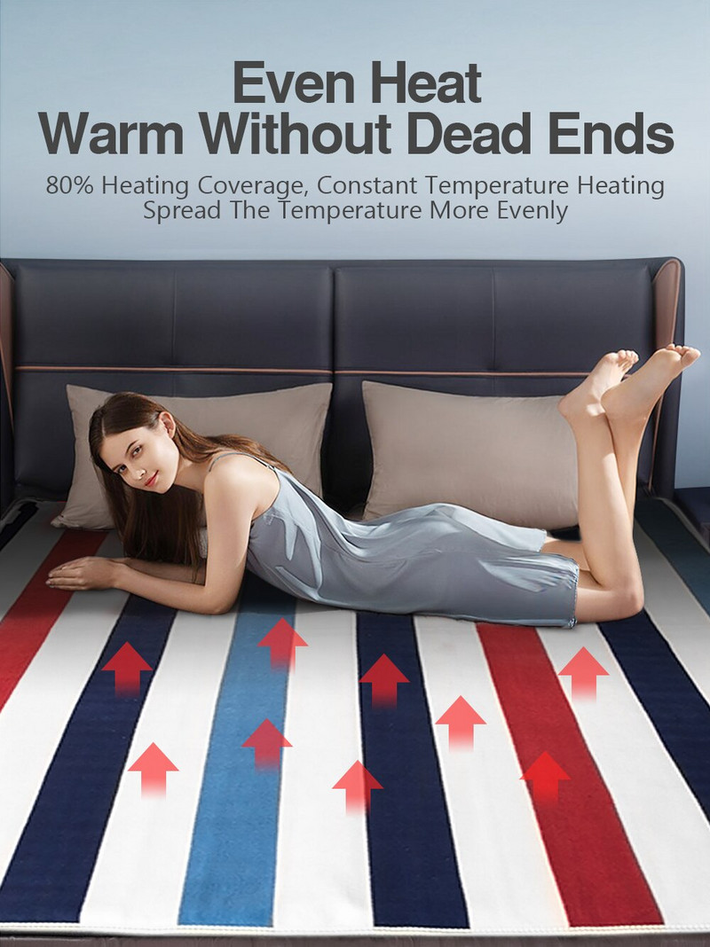 Elektrická deka, hrubší ohrievač, dvojitý ohrievač tela, 150*120 cm, vyhrievaná deka s termostatom, elektrická vyhrievacia deka