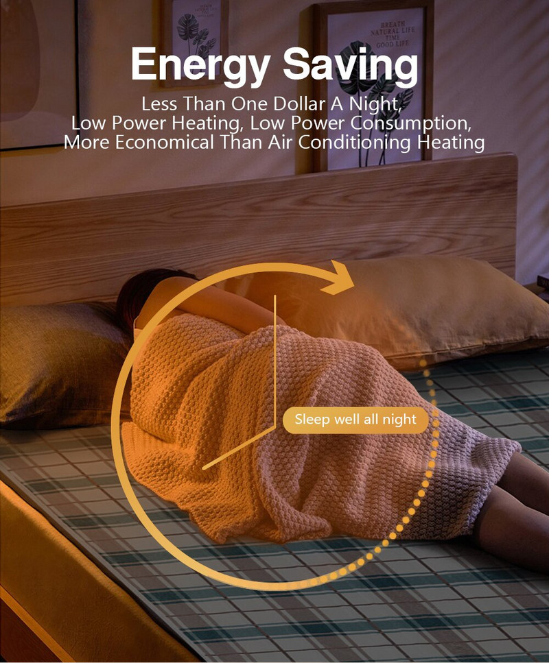 Elektrická deka, hrubší ohrievač, dvojitý ohrievač tela, 150*120 cm, vyhrievaná deka s termostatom, elektrická vyhrievacia deka