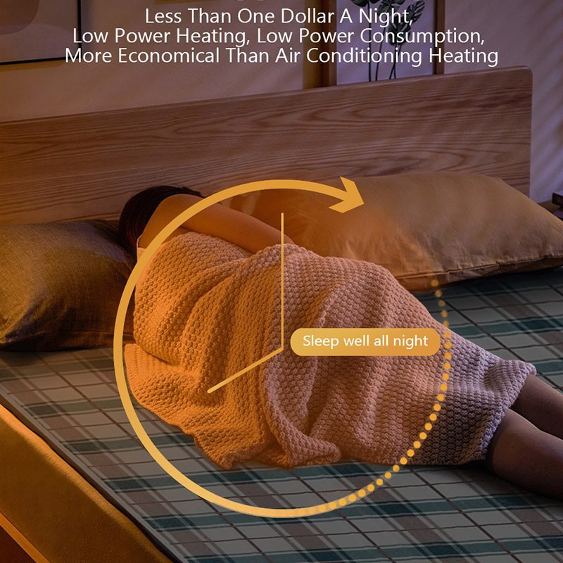Pătură electrică 220 V Încălzitor mai gros Pătură încălzită Saltea Termostat Pătură electrică pentru încălzire Încălzitor de iarnă 2023