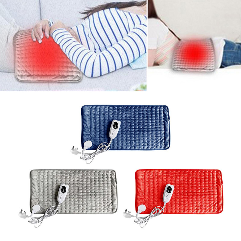 Elektrická vyhrievacia podložka, rýchlo vyhrievaná podložka, 6 nastavení teploty, automatické vypnutie, mäkká umývateľná vyhrievacia podložka na kolená, chrbticu, nohy, ramená