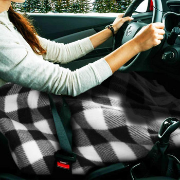 12V Отоплително одеяло за кола Зимно Отопляемо 145X100см решетъчно енергоспестяващо топло автоматично електрическо одеяло за кола Постоянна температура