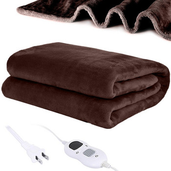 Фланелено зимно електрическо одеяло Многофункционално миещо се 6 нива на отопление Автоматично изключване Отоплително одеяло Миещо се одеяло