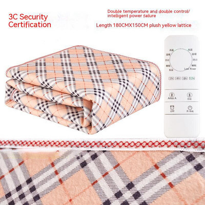 Bezpečné domáce použitie, elektrická deka vo viacerých farbách s termostatom, hrubší ohrievač, dvojitý ohrievač tela, vyhrievaná deka, elektrické kúrenie